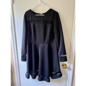 black cocktail dress size 18